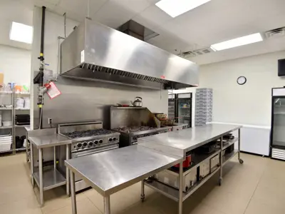 View Of Stove And Grill In Caledonia Lions Hall Kitchen