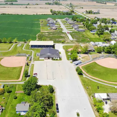 Aerial View Of Full Fisherville Lions Park Complex