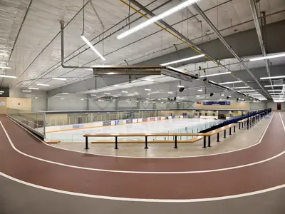 walking track around the arena in Cayuga