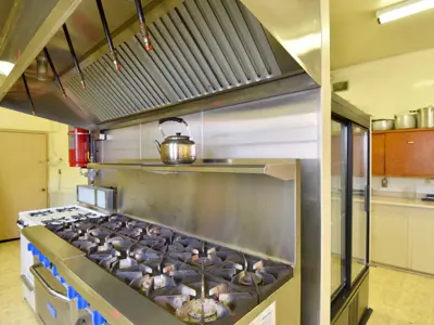 Stove In Kitchen Of Agricultural Centre