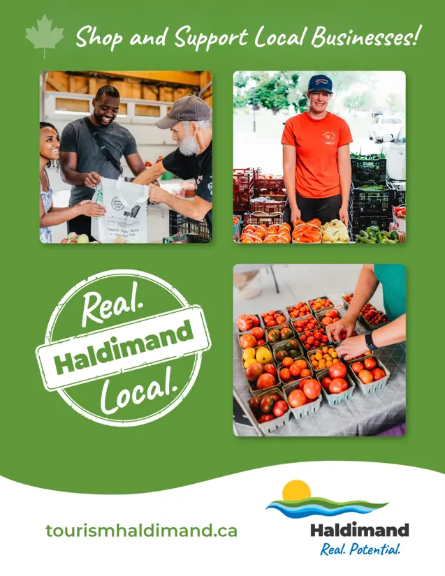 shop and support local three product template with filler images