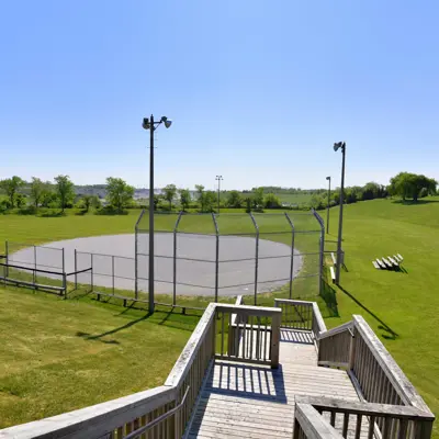 Aerial Of Grant Kett Park Ball Diamond