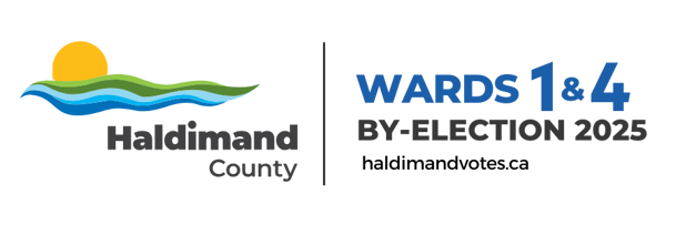 Haldimand County Wards 1 and 4 by-election logo