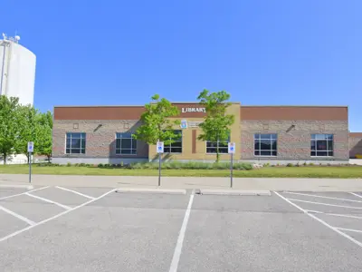 Accessible parking at Caledonia branch