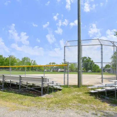 Ball Diamond And Bleachers At Selkirk Community Park